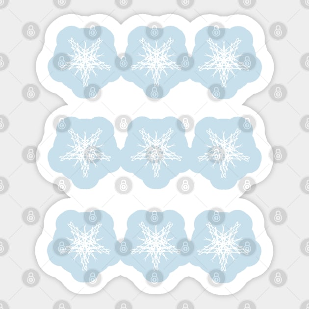 Snowflake pattern no background Sticker by Lobinha